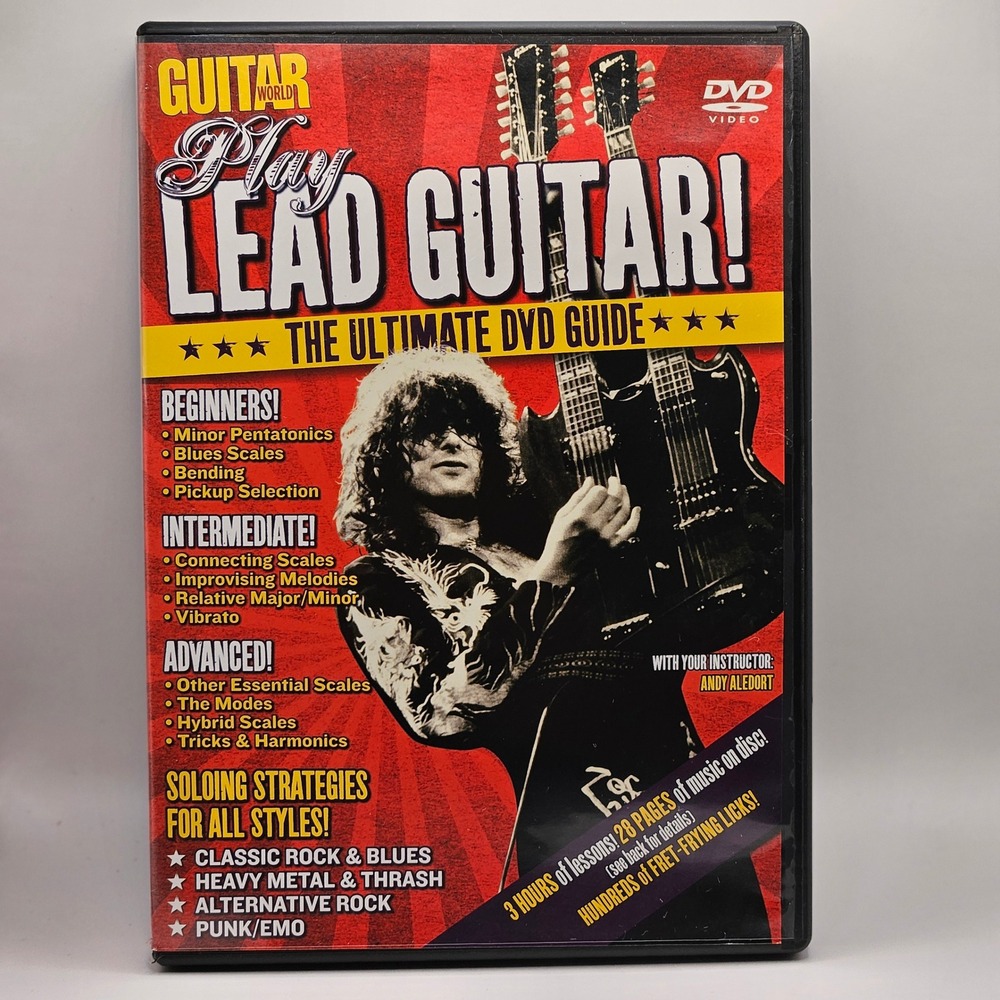 Guitar‎ World Play Lead Guitar DVD Red Ultimate Guide Andy Aledort Soloing